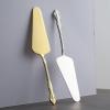 IFAJOOR Flatware Silverware Set, 1/4/6/8/10/12 Pcs 304 Stainless Steel Embossed Handle Cake Spatula Creative Palace Retro Bread Knife Pizza Knife Spatula Baking Home, Tableware Cutlery Set(Silver,1 P view 3
