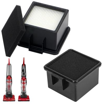 2-Pack F43 HEPA Filter and Foam Filters Replacement for Dirt Devil Easy Lite Cyclonic Quick Vac UD20005 and Extreme Cyclonic Quick Vac UD20010 Upright Vacuum