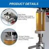 QIUFANGM Electric can Sealing Machine for Milk Tea Shop with Anti-Fall Double Protection Lifting Shaft, Large Area Heat Dissipation and Firm Sealing(White,110V) view 3