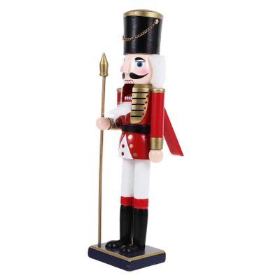 ASAKKURA Wooden Christmas Nutcracker Ornament Traditional Nutcracker Figure for Festive Decoration Holiday Home Decor Charming Christmas Celebrations Style