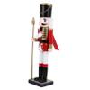 ASAKKURA Wooden Christmas Nutcracker Ornament Traditional Nutcracker Figure for Festive Decoration Holiday Home Decor Charming Christmas Celebrations Style view 1