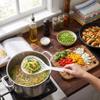 Skimmer Strainer Spoon with Long Handle, Multifunction Slotted Spoon for Frying Draining Washing, Ideal for Stir Frying Vegetables, Fetching Fried Food or Dumplings view 4