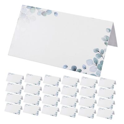 PLAFOPE Phisticated Greenery Wedding Invitations 40pcs Foldable Place Cards Eucalyptus Seating Name Tags for Event