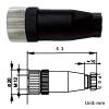 5/20Pcs Waterproof M12 Power Connector, Aviation-Grade Male & Female Plug Socket, 4/5/8/12-Pin Options, Screw Crimping for Sensor, UAV, LED, Agricultural Machinery (5 Pin Female 20) view 3
