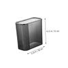 ANDRESLAD Garbage Can Lightweight Sturdy Pet Trash Can for Home Kitchen Office Bedrooms Bathroom view 2