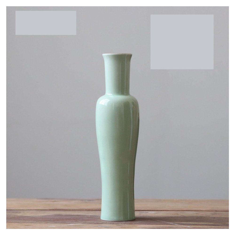 ZOCWJK Vase Ceramic Vase Chinese Style Large Retro Flower Jar Zen Flower Container Flower Vases (C