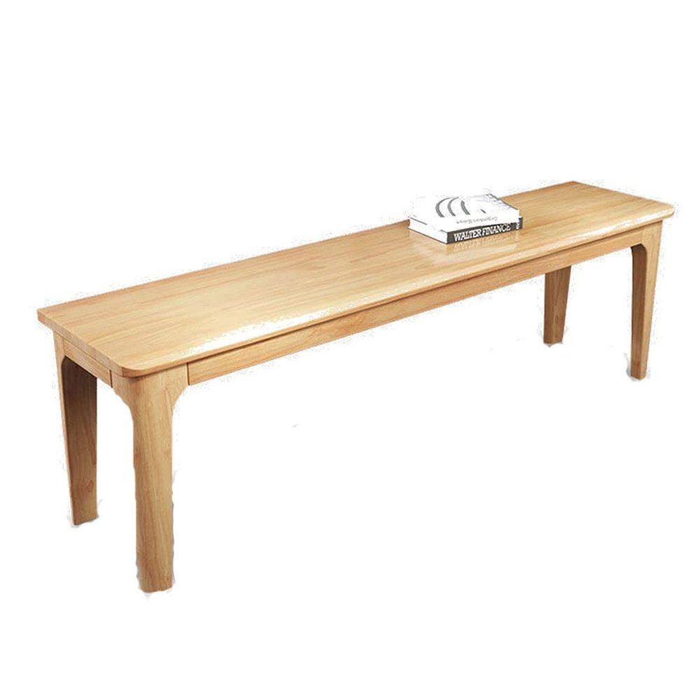 DIEYPOL Bench for Bedroom End of Bed Solid Wood Bed End Stool Simple Long Bench Rectangular Modern Home Dining Table Bench Foyer Changing Shoe Stool