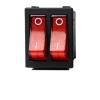 KCD8-212N Rocker Switch Dual 2 Gears 6 Feet Rice/Hot Pot Baking Pan Heater Oil Heater with Light Power Switch BJXKHFPIV(Double Red) view 1