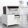 2Door Mobile Printer Cabinet with Sliding Doors and Adjustable Shelves Steel Office Storage for Copiers Printers & Files Home Office Furniture view 2