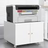 2Door Mobile Printer Cabinet with Sliding Doors and Adjustable Shelves Steel Office Storage for Copiers Printers & Files Home Office Furniture view 3