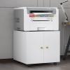 2Door Mobile Printer Cabinet with Sliding Doors and Adjustable Shelves Steel Office Storage for Copiers Printers & Files Home Office Furniture view 4