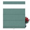 BEERISSA Roman Shades for Windows,100% Blackout-Linen Blue Green,17" W x 72" H view 1