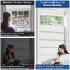 BEERISSA Roman Shades for Windows,100% Blackout-Linen Blue Green,17" W x 72" H view 3