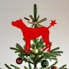 Dog Christmas Tree Topper - Custom Christmas Tree Decorations - Tree Toppers Christmas Decorations - Dog Ornaments for Christmas Tree - Christmas Tree Toppers - Tree Topper - Christmas view 1