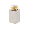 SONGCHAO Toothpick Dispenser Stainless Steel Square Toothpick Holder Plastic Push-Type Automatic Toothpick Box Cotton Swab Box Toothpick Barrel Toothpick Box Toothpicks for Appetizers view 1