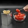 SONGCHAO Toothpick Dispenser Stainless Steel Square Toothpick Holder Plastic Push-Type Automatic Toothpick Box Cotton Swab Box Toothpick Barrel Toothpick Box Toothpicks for Appetizers view 4