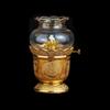 Kerosene Lamp, Lotus Exquisite Oil Lamp Environmental Friendly Kerosene Lamp Alloy Free Everlasting Oil Lamp Ghee Home Glass Windproof Desk Lamp for Study Office Bedroom view 1