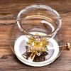 Kerosene Lamp, Lotus Exquisite Oil Lamp Environmental Friendly Kerosene Lamp Alloy Free Everlasting Oil Lamp Ghee Home Glass Windproof Desk Lamp for Study Office Bedroom view 4