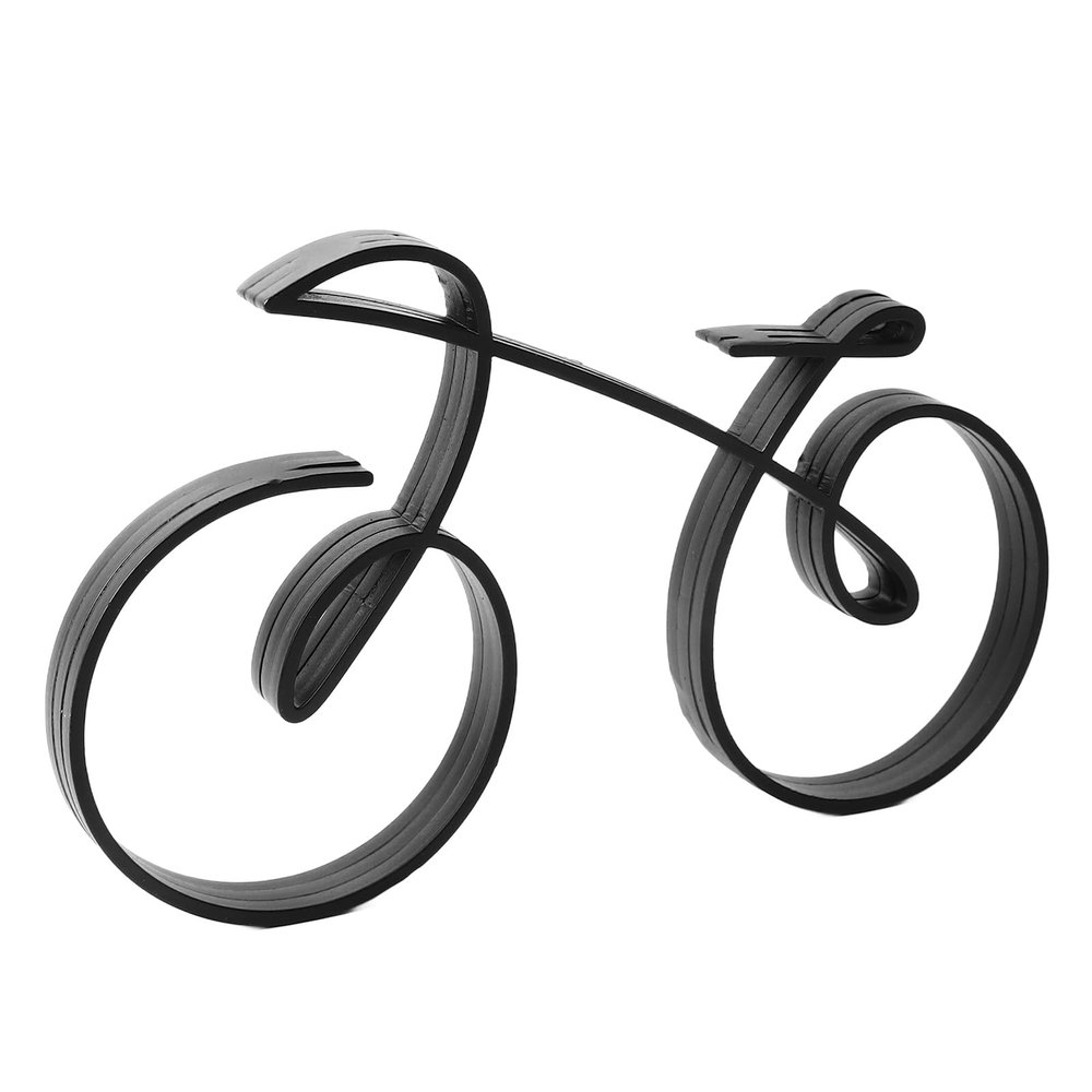 Beufee Cycling Art Sculpture, Iron Wire Bicycle Statues Bike SculpturOrnament Inspirational Decorations for Bicycle and Sport Enthusiasts Home Office Table Aesthetic Decor and Shelf Decor