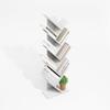 Furinno Tree Book Shelf, 9-Tier Bookshelf, Tree Bookcase for Room Decor, 8.4 x 15.7 x 50.9, for Living Room, Bedroom, Home Office, Plain White view 1