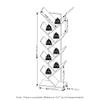 Furinno Tree Book Shelf, 9-Tier Bookshelf, Tree Bookcase for Room Decor, 8.4 x 15.7 x 50.9, for Living Room, Bedroom, Home Office, Plain White view 3