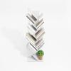 Furinno Tree Book Shelf, 9-Tier Bookshelf, Tree Bookcase for Room Decor, 8.4 x 15.7 x 50.9, for Living Room, Bedroom, Home Office, Plain White view 4