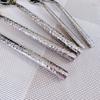 Hammered Handle Silverware Set for 14 Utensils Cutlery Set Unique 18/8 Stainless Steel Utensils Set Flatware Set Mirror Polished Utensil Sets for Home Restaurant Tableware 70 piece view 3