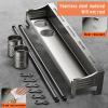 TBLOTYD Gray Wall Mounted Spice Rack With Paper Towel Holder Includes Spices And 2 Cups Organizer For Spices Shelf 70Cm,Grey-80cm 2cups view 3