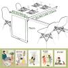 Wall Mounted Folding Table Wall Desk Folding Wall Table Wall Table for Kitchen Multi-Function Folding Kitchen & Dining Table Desk Floating Desk Space Saving Fold Up Desk(C,120x60x75cm/47.2x23.6x29.5in view 2