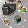 IFGET Double Tilt Out Trash Cabinet, 20 Gallon Farmhouse Laundry Hamper Cabinet with 2 Drawers, Hidden Wooden Trash Can Cabinets with Storage Basket for Kitchen, Living Room (Dark Grey) view 4