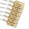 EdenBEbows Custom Personalized Wooden Christmas Stocking Name Tag - Made in USA (6 Pack) view 1