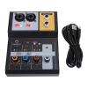 SPYMINNPOO Mixer Sound Board Console, Professional 2 Channel Desk System Interface Recording Sound Mixer with USB, XLR, Phantom Power for PC Live Broadcasting, Karaoke view 1