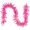 Northlight Pre-Lit Artificial Flocked Pine Christmas Garland - 9' - Pink - Clear Lights view 1