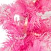 Northlight Pre-Lit Artificial Flocked Pine Christmas Garland - 9' - Pink - Clear Lights view 4