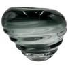 Bergamo Art 7" High Premium Contemporary Glass Vase in Grayish Blue view 1