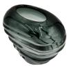 Bergamo Art 7" High Premium Contemporary Glass Vase in Grayish Blue view 3