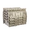Hudson Exchange 19.6 x 11.6 x 7.3 (3.7 Gallon, 5 Pack) Storage Tote Distribution Container with Hinged Attached Lid, Gray/Brown view 1