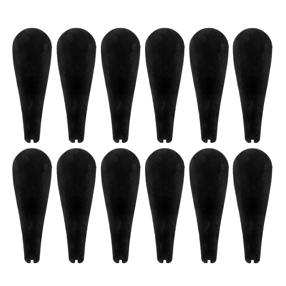 Xmas 12pcs Black Hanger Shoulder Pads Flocking Clothing Protectors
