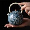 BABETRUE Teapot Household Ceramic Kung Fu Tea Set Chinese Teapot Restaurant Kettle Suitable for Coffee Shops, Home Use Tea Pots view 3