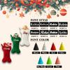 Bianspz Personalized Dog Christmas Stockings 6 Pack, Custom Name Knitted Christmas Stockings, 16.9 Large Xmas Stocking for Dogs Cats Pets, Bone Shape Fireplace Hanging Holiday Xmas Party Decoration view 3