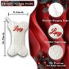 Bianspz Personalized Dog Christmas Stockings 6 Pack, Custom Name Knitted Christmas Stockings, 16.9 Large Xmas Stocking for Dogs Cats Pets, Bone Shape Fireplace Hanging Holiday Xmas Party Decoration view 4