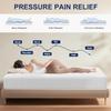 FDW 10 Inch Bamboo Charcoal Queen Cooling Gel Memory Foam Mattress/Breathable Bed Mattress/Medium-Firm/Pressure Relief/CertiPUR-US Certified/Mattress in a Box, Queen view 4