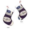 DRTGEDS Blueberry Jam 01 1pcs,17.7" Unique Hanging Xmas Stockings Decorations for Holiday Season Decorations and Gift view 3