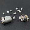 XvuaTeIw 10pc 0.5M modulus Small Motor Plastic Gear 7T 8T 10T Teeth 1mm/2mm Shaft Toy RC Car Transmission Gear 6mm Worm Gear Helical Gear(Worm Gear 6x8x1.5mm) view 3