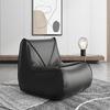 Bean Bag Chair for Adults, Modern Linen Fabric Fireside Chair, Premium Microfiber Caterpillar Sofa Couch, Corner Togo Lazy Chairs Sofa for Living Room/Bedroom/Salon/Office(Black,A) view 1