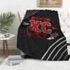 Track And Field Blanket, Personalized Cross Country Fleece Blanket, End of Season Runner Gift for Him, Cross Country Team Gifts, Track And Field Gifts For Team on Senior Night Christmas Birthday view 3
