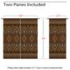 Aztec Blackout Curtains for Girls Boy Home Decor, Southwestern Native Rustic Geometric Art Brown Grommet Thermal Insulated Drapes Darkening Window Curtain for Bedroom Living Room, 42 x 45 Inch view 3