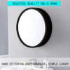 AMNOOL Round Mirror Cabinets for Bathroom, Wall Mounted Storage Cabinet, Kitchen Cabinet, Bathroom, Mirror Cabinet with Sliding Door, Mirror, Gift, Black, 27.6 Inch view 4