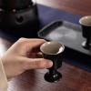 TLTDSMY Japanese Sake Cup Set Sake 8-Piece Set with Sake Warm Cup, Sake Pot, Sake Cup,Warm Stoves and Trays for Home,White view 4
