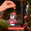 2026 Christmas Penguins Acrylic Ornament Gifts for Penguin Lovers, Personalized Name Cartoon Penguin Ornaments, Winter Penguins Xmas Keepsake Ornaments, Custom Baby Animal Ornament Gifts for Dad Mom view 3